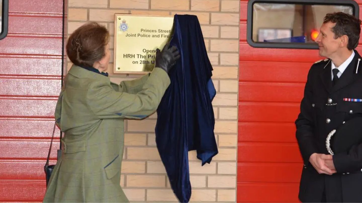 Princess Anne officially opening Princess Street emergency hub