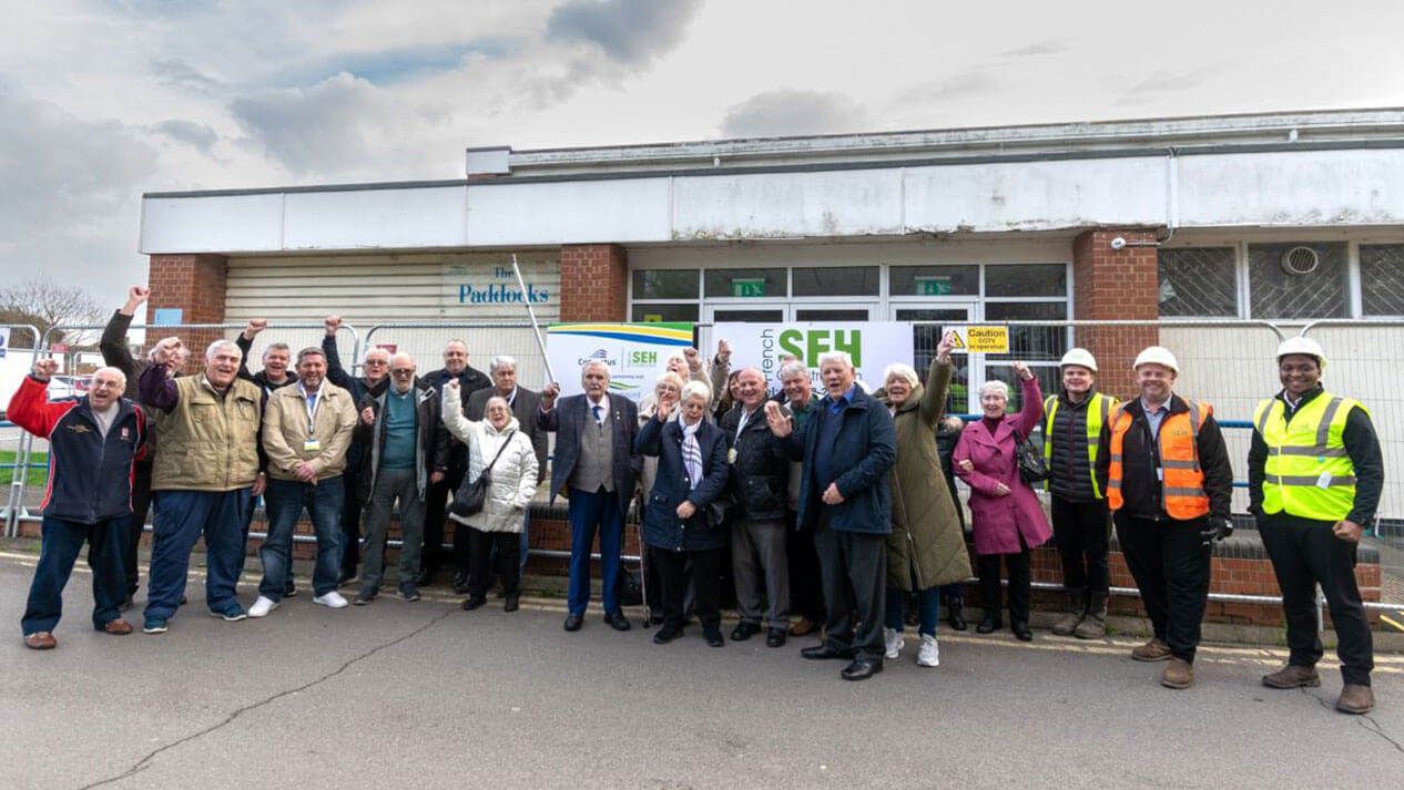 Councillors were joined by representatives of The Friends of The Paddocks group, as they met with contractors to officially handover the keys so the eight-month renovation project could get underway.